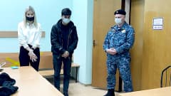 Ruslan Bobijev ja Anastasia Tšistova oikeudessa 29. lokakuuta.