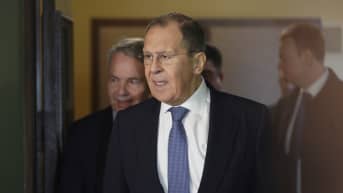 Venäjän ulkoministeri Sergei Lavrov ja Pekka Haavisto , Säätytalolla Helsingissä