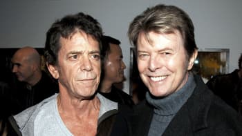 Lou Reed ja David Bowie Reedin valokuvanäyttelyn avajaisissa New Yorkissa vuonna 2006.