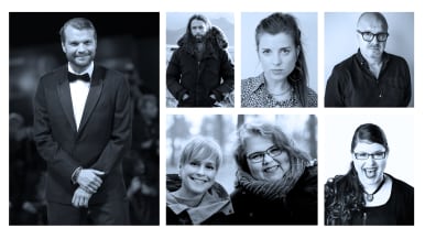 Pilou Asbaek ja muita keskustelijoita Rakkautta ja Anarkiaa sarjassa