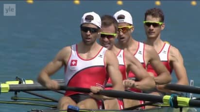 Video: Sveitsi hallitsi miesten kevyttä nelosta, Tanska sinnitteli hopealle  | Yle Urheilu