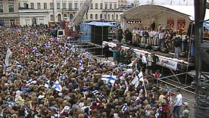 Jääkiekon MM-kulta villitsi Suomen (1995) | Yle Uutiset