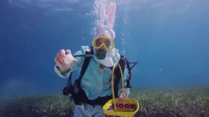 Yhdysvalloissa pääsiäispupu sukelteli veden alla ja Kroatiassa ihasteltiin  jättimunia – pääsiäistä vietettiin ympäri maailmaa monin eri tavoin