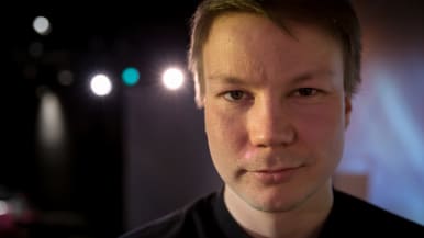Näyttelijä Niillas Holmberg, Arktinen Odysseia, kansallisteatteri, 7.3.2017.