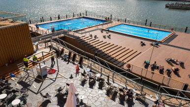 Allas Sea Pool Katajanokalla, kauppatori