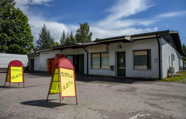 Leipomo Toivosen suljettu myymälä Imatralla.