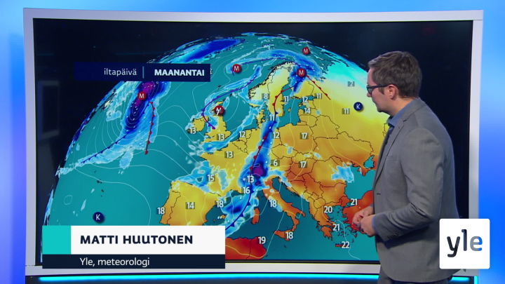 Sääennuste klo 18.00 (S): 26.10.2020 18.39