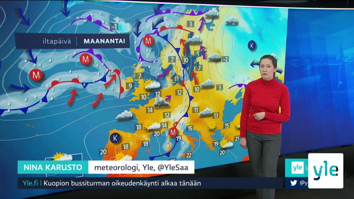 Sääennuste klo 7.40: 16.11.2020 07.52