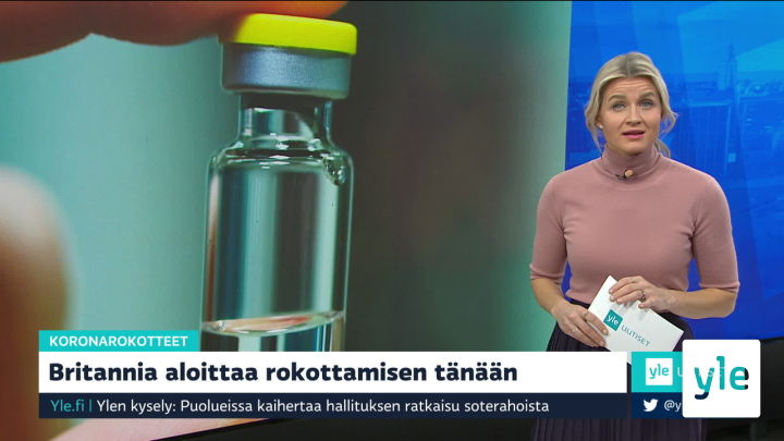 Yle Uutiset klo 9.00: 08.12.2020 09.21
