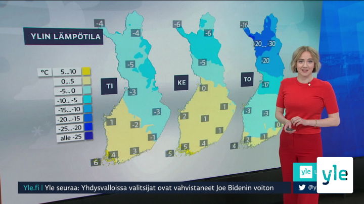 Sääennuste klo 7.40: 15.12.2020 07.45
