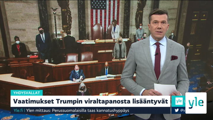 Yle Uutiset klo 9.00: 08.01.2021 09.24