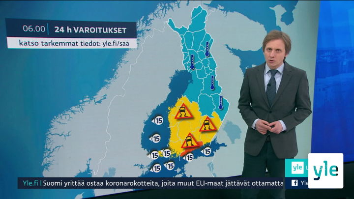 Sääennuste: 13.01.2021 07.58