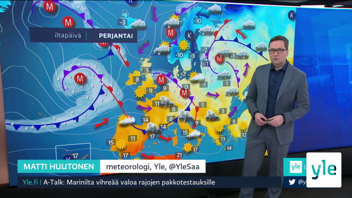 Sääennuste klo 7.40: 29.01.2021 07.46