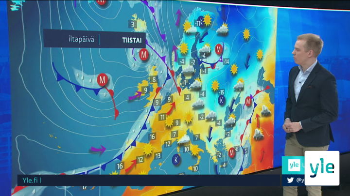 Sääennuste klo 7.40: 16.02.2021 07.55