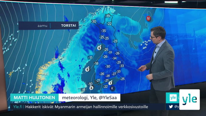 Sääennuste klo 7.40: 18.02.2021 07.59