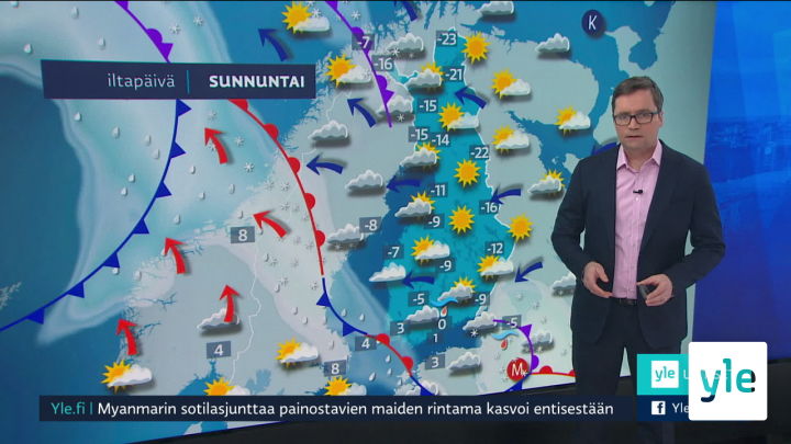 Sääennuste: 19.02.2021 07.52