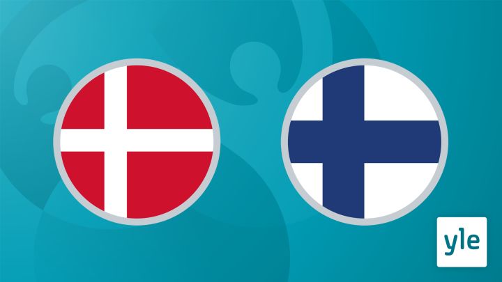 Jalkapallon EURO 2020: Tanska - Suomi: 12.06.2021 23.04