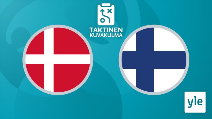 Jalkapallon EURO 2020: Tanska - Suomi, taktinen kuvakulma: 12.06.2021 23.09