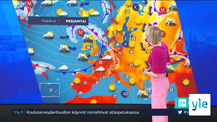 Sääennuste klo 7.40: 22.05.2020 07.51