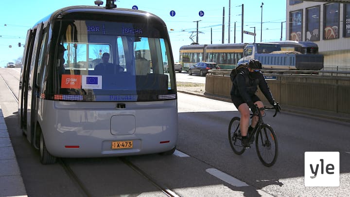 Robottibussit liikennöivät kesäkuussa Pasilassa: 09.06.2020 11.03