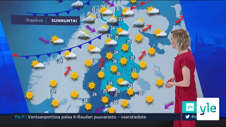 Sääennuste: 12.06.2020 08.01