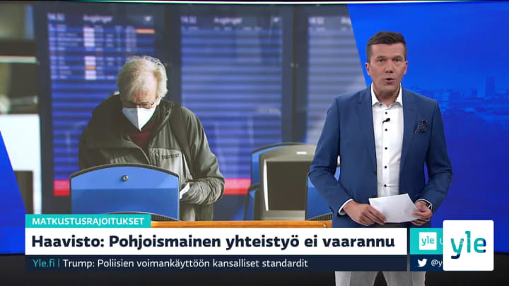 Yle Uutiset klo 9.00: 12.06.2020 09.21