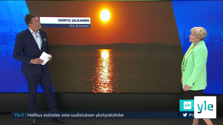 Sääennuste klo 7.40: 15.06.2020 08.00