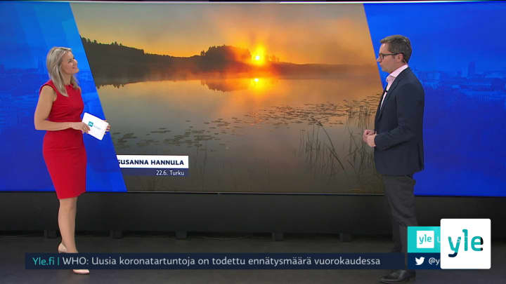 Sääennuste klo 7.40: 22.06.2020 07.52