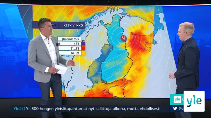 Sääennuste klo 7.40: 01.07.2020 07.51