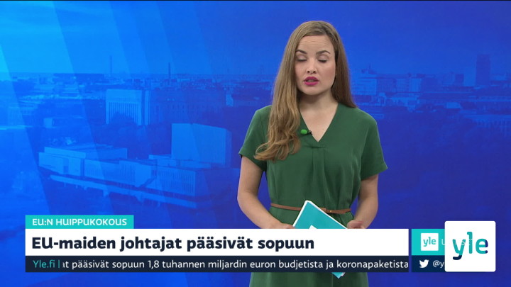 Yle Uutiset klo 9.00: 21.07.2020 09.14