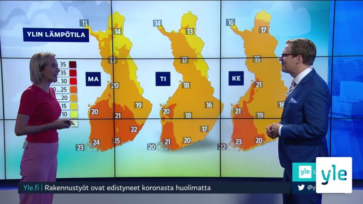 Sääennuste klo 7.40: 10.08.2020 08.00