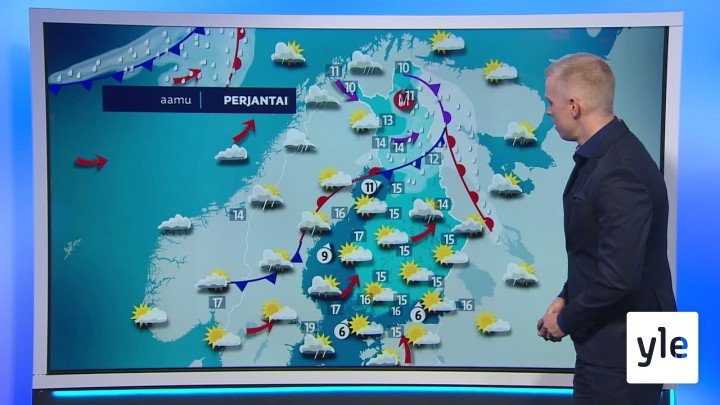 Sääennuste klo 18.00 (S): 13.08.2020 18.30