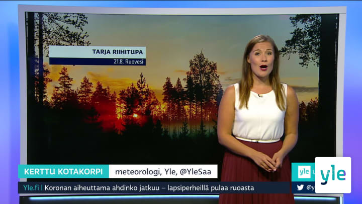 Sääennuste klo 7.40: 21.08.2020 07.47