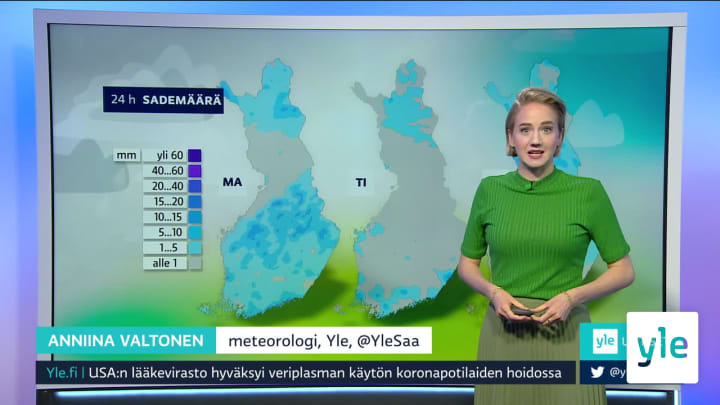 Sääennuste klo 7.40: 24.08.2020 07.45