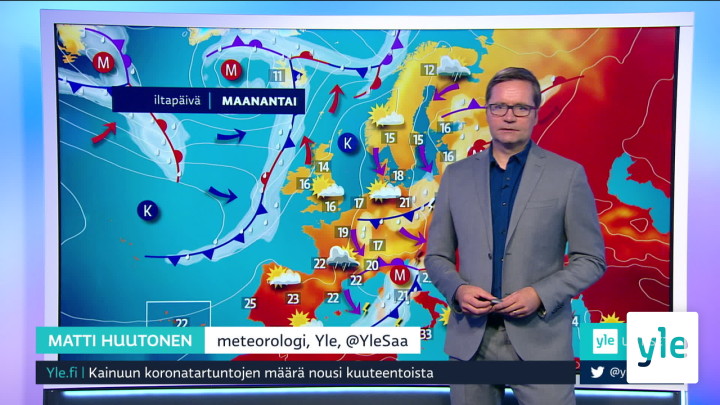 Sääennuste klo 7.40: 31.08.2020 07.52