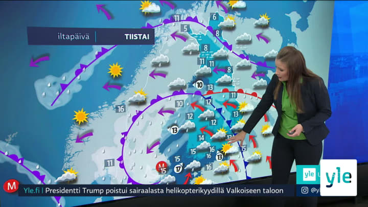 Sääennuste klo 7.40: 06.10.2020 07.50