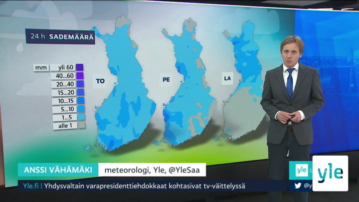 Sääennuste klo 7.40: 08.10.2020 07.45