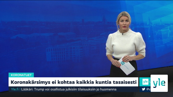 Yle Uutiset klo 9.00: 09.10.2020 09.23