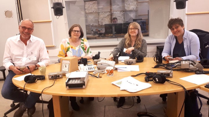 Eurovaalikeskustelu ja Heidi Hautala (Vihr.), Silvia Modig(vas.), Elsi Ranta (KD) ja Nils Torvalds (RKP)