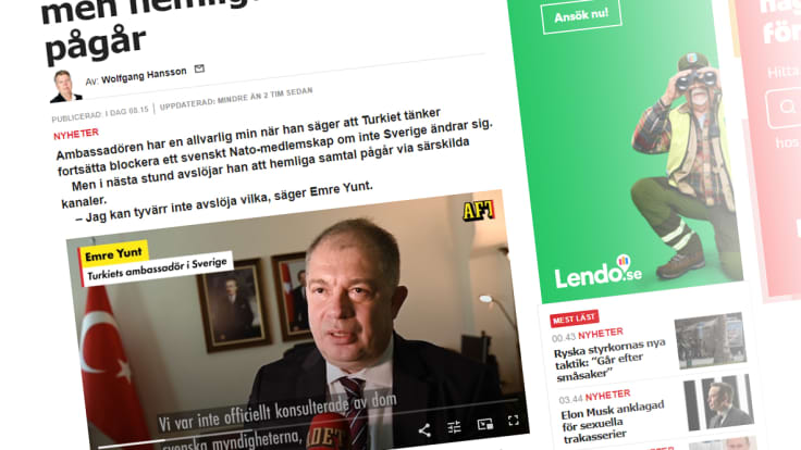 Kuvakaappaus Aftonbladetin jutusta.
