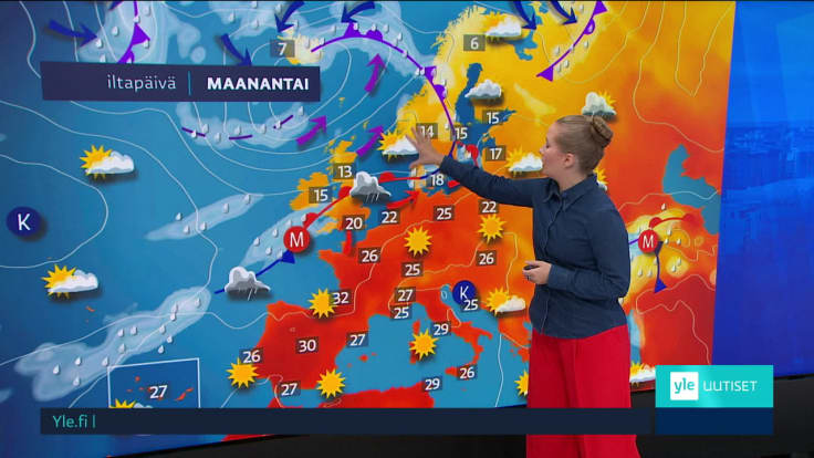 Sääennuste klo 7.40
