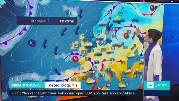 Sääennuste klo 7.40