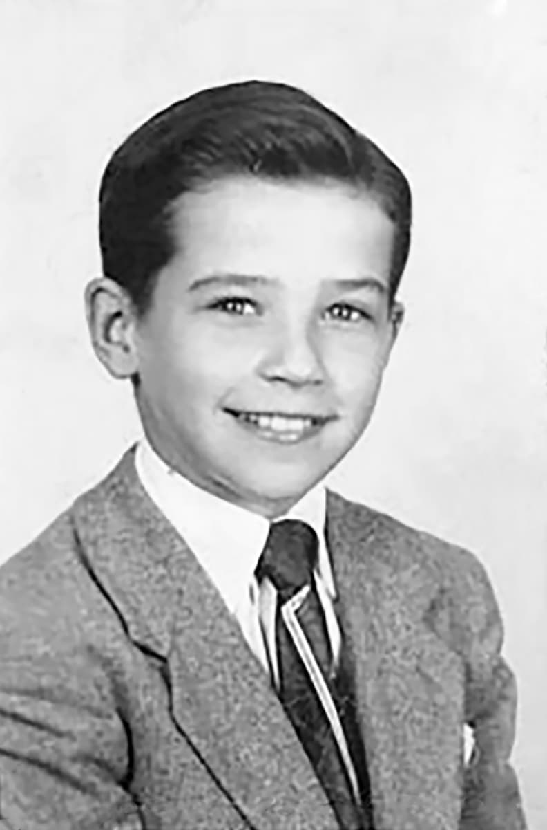 Joe Biden kymmenvuotiaana.