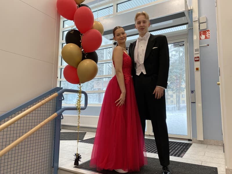 Pictured is Eeva Parikka and Jere Kalojärvi, Lahti high school Gaudia.