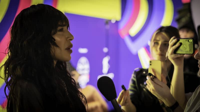 London Eurovision party 2023. Loreen at the press conference.