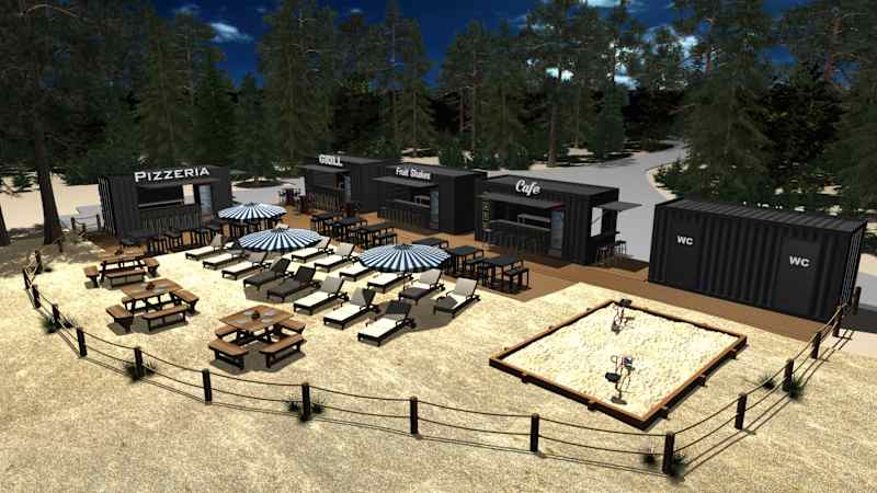 Observation picture of Yyteri's restaurant project.