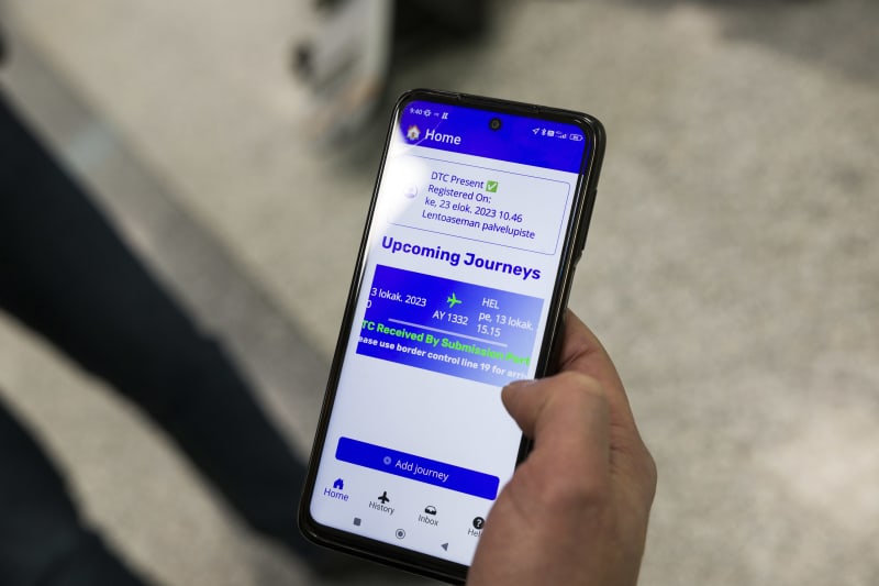 Додаток DTC на екрані телефону.