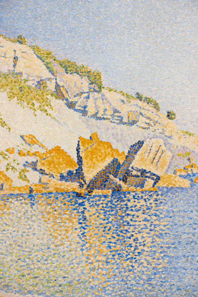 Detail from Paul Signac, Cassis, Cap Lombard, Opus 196, 1889.