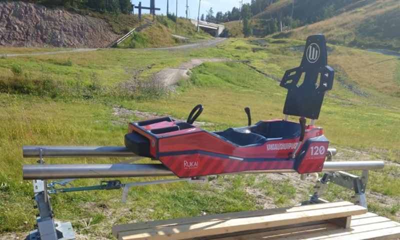 Red sled of the Ruka Tunturi Mount.