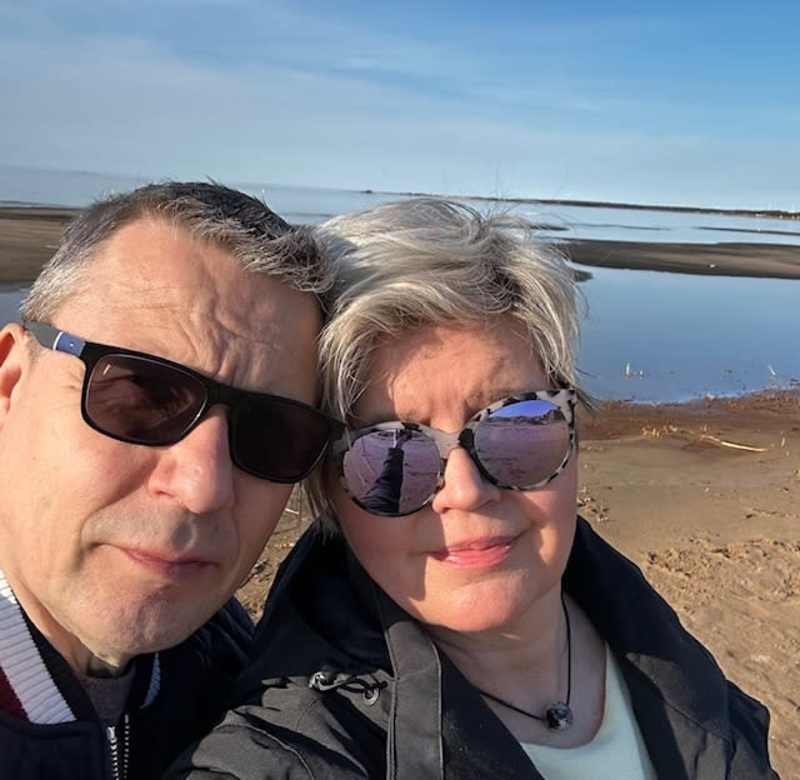 Selfie Parsikunta з піщаного пляжу.